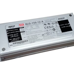 MEAN WELL DRIVER XLG-150-12-A, AC-DC Single output LED driver Constant Power Mode with built-in PFC; Output 12Vdc at 12.5A; Metal housing design; IP67; Built-in potentiometer