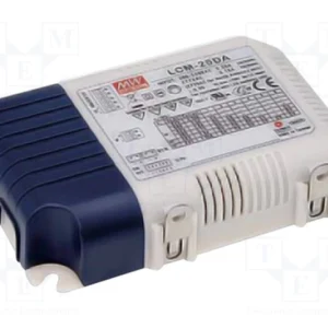 LCM-25DA MEAN WELL DRIVER - AC/DC LED Pwr Sply - Const Curr - 25.2W - Dim:24 Vdc @ 350 -500 -600 -700 -900 -1050mA - Dim: DALI.