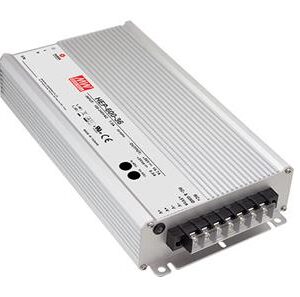 HEP-600-24, AC-DC Single output industrial power supply with PFC; Output 24Vdc at 25.0A; Input-output by terminal block; Withstand up to 10G Vibration